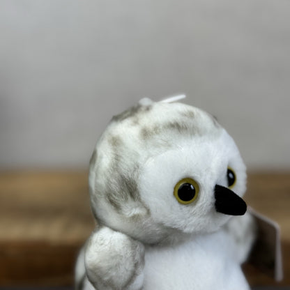 Aurora Snowflake Snowy Owl - Mini Owl Soft Toy - Palm Pals Mini Beanbag Plush