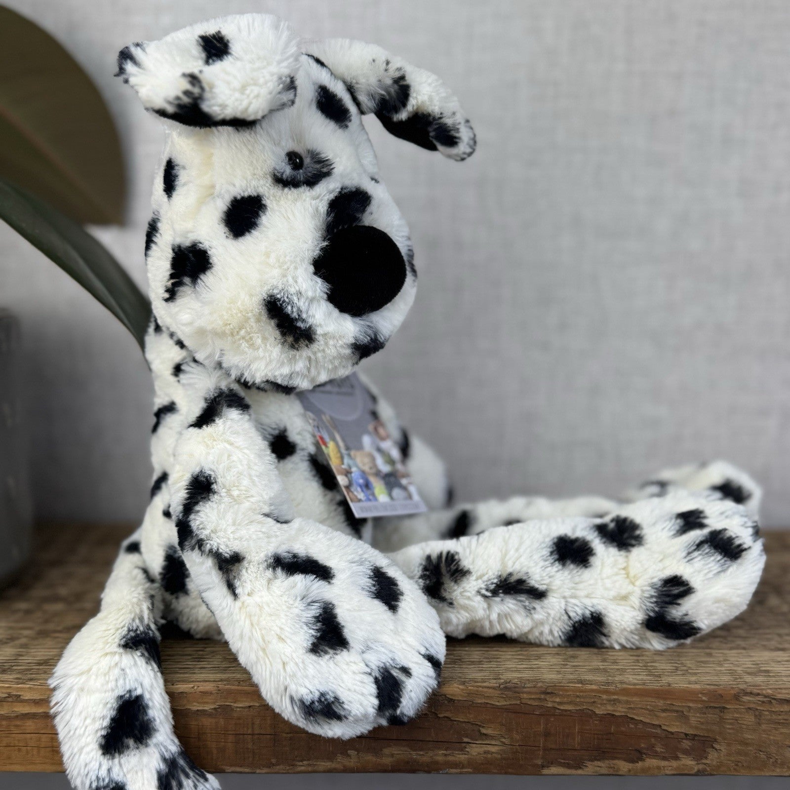 Jellycat Merryday Dalmation - Spotty Dog Soft Toy Long Tail Rare Retired 15”