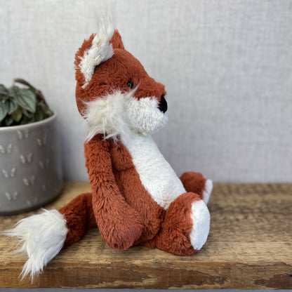 Jellycat Medium Bashful Red Fox - First Edition Fox Beanie Plush Retired 12”
