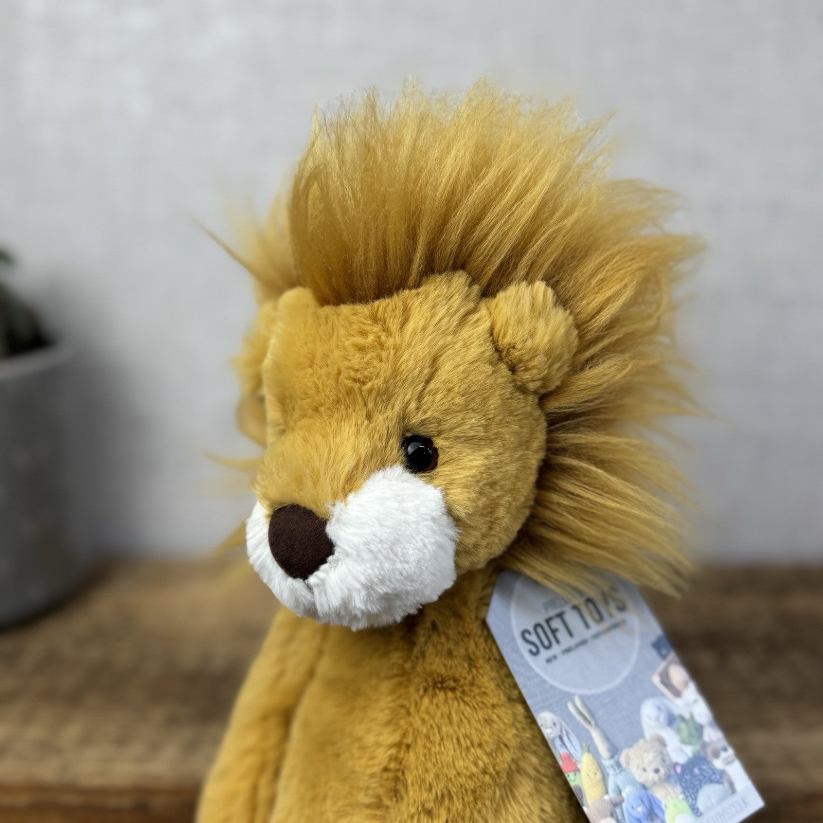 Jellycat Wumper Lion - Super Soft Yellow Floppy Lion Soft Toy Retired Rare 14"