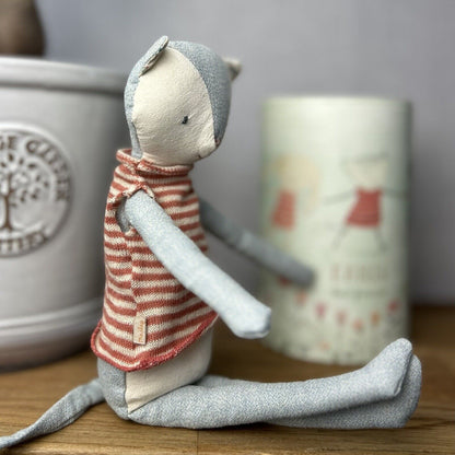 Maileg Best Friends Kitten - Maileg Cat In A Box - Boxed Linen Scandi Soft Gift 