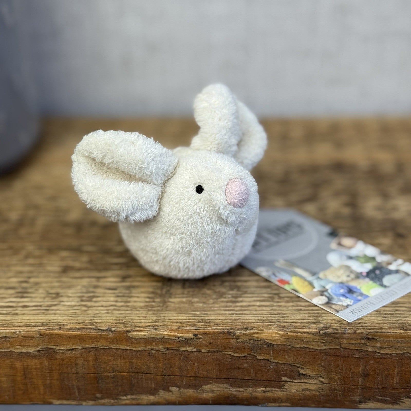 Jellycat Pip Mouse - Miniature Cream/White Mouse Mice Vintage Rare Retired 4"