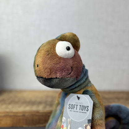 Jellycat Colin Chameleon - Jellycat Multicoloured Lizard Soft Toy - Medium 12"