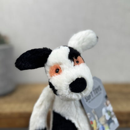 Jellycat Small Bashful Charlie Puppy Dog - Small Dog Orange/white/black 8”