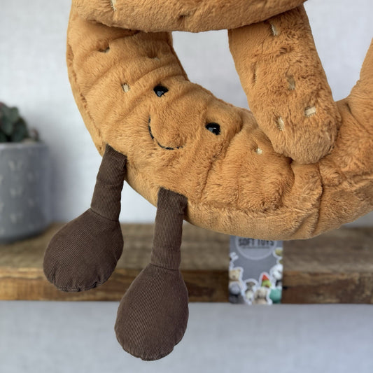 Jellycat Huge Amuseable Pretzel - Huge Amuseable Retired Soft Toy NWOT 16"