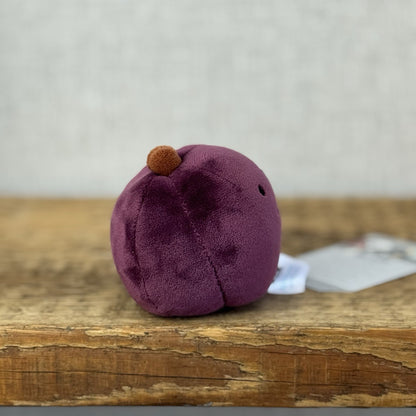 Jellycat Fabulous Fruit Plum - Small Purple Fruit Soft Toy Food Play Beanie 4”