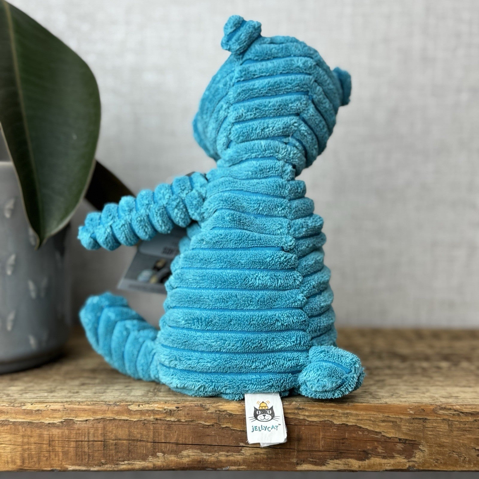 Jellycat Small Cordy Roy Ted Teddy Bear Blue Soft Toy Plush Beanie Retired 9”