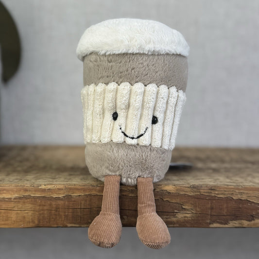 Jellycat Amuseable Coffee To Go Cup - Coffee Cup Soft Toy Beanie New With Tags