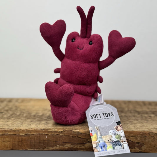 Jellycat Love Me Lobster Small - Retired Lobster Love Claws Cute NWOT 8"