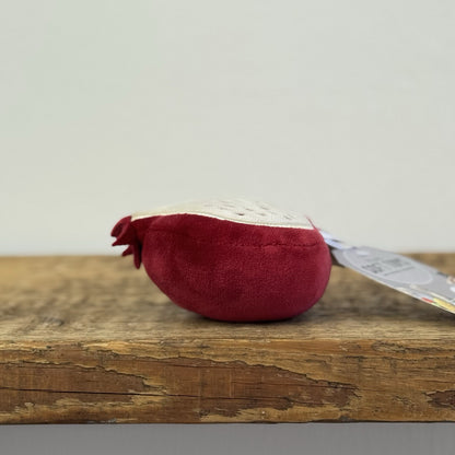 Jellycat Fabulous Fruit Pomegranate - Small Velour Beanie Fruit Retired Plush 4"