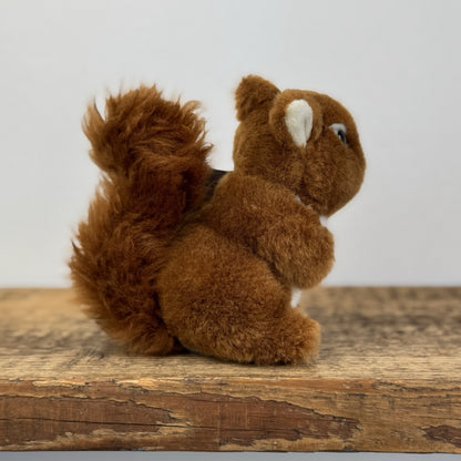 Living Nature Animal Soft Toy - Miniature Squirrel Soft Toy Beanie Realistic 5"