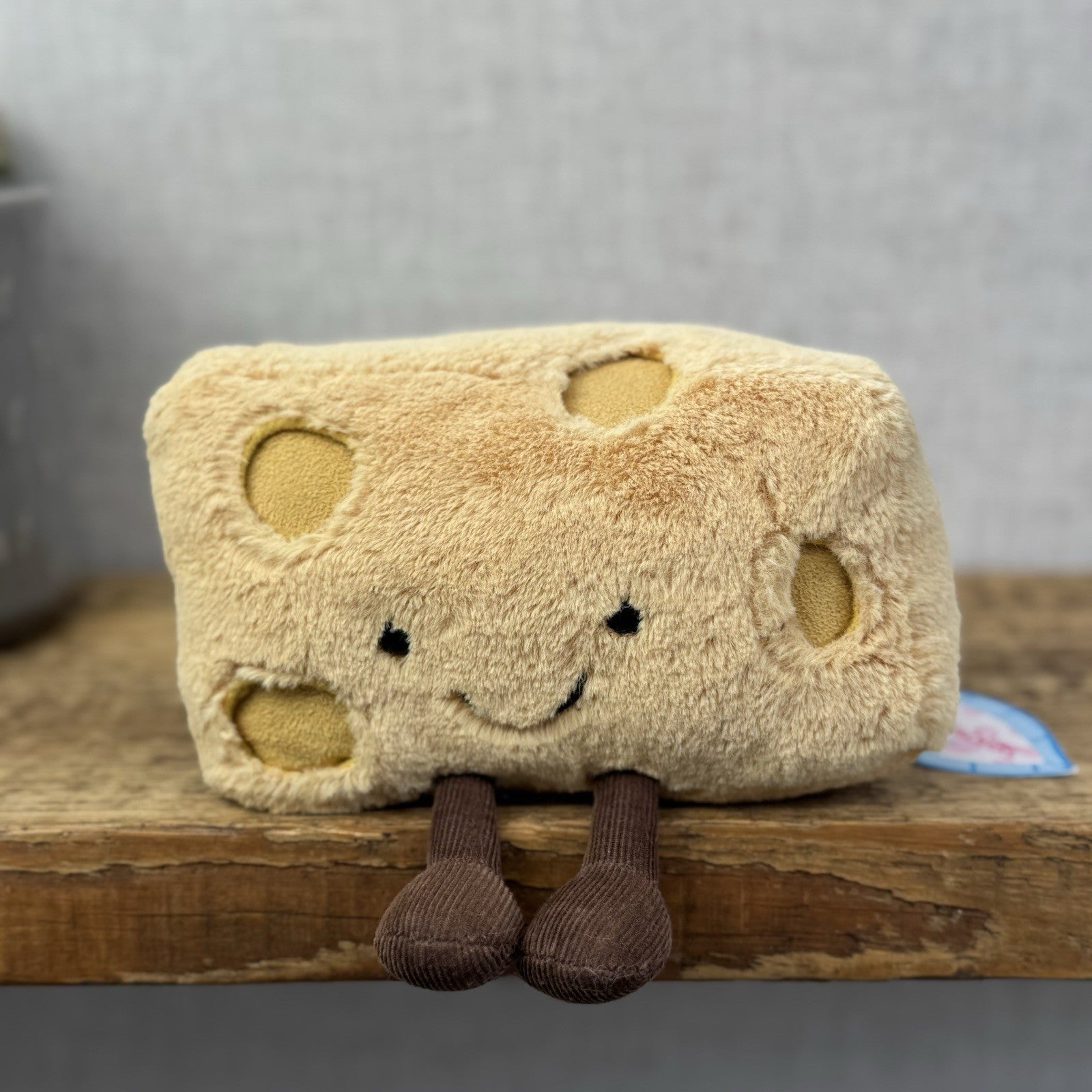 Jellycat Amuseable Swiss Cheese - Cheese Jellycat Beanie Food Rare With Tags 8”