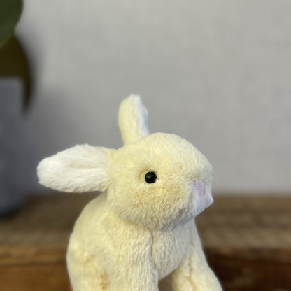 Jellycat Tiny Minilop Lemon Bunny - Yellow Rabbit Soft Toy Beanie Retired 5"