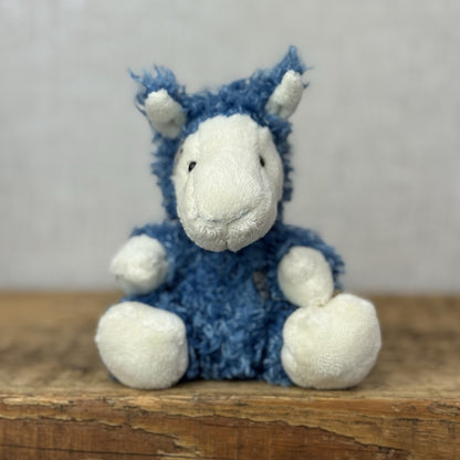 Blue Nose Friends - Kozie Llama - Blue Curly Haired Lllama Mini Beanie NWOT