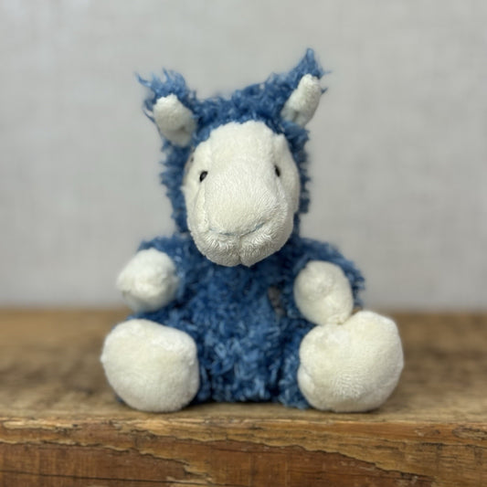 Blue Nose Friends - Kozie Llama - Blue Curly Haired Lllama Mini Beanie NWOT