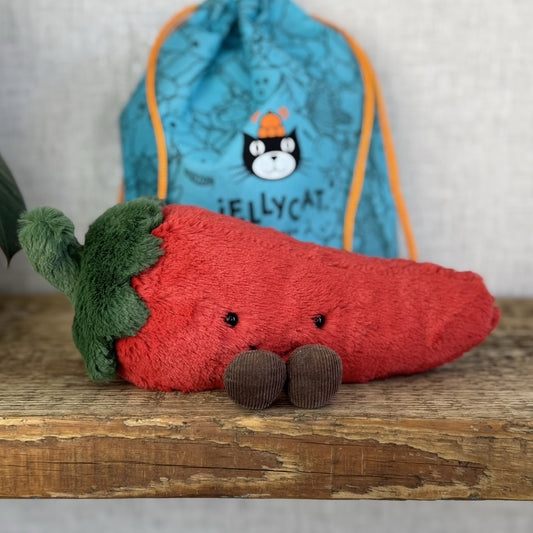 Jellycat Small Amuseable Chilli - First Release Soft Toy Chilli Food Plush 8”