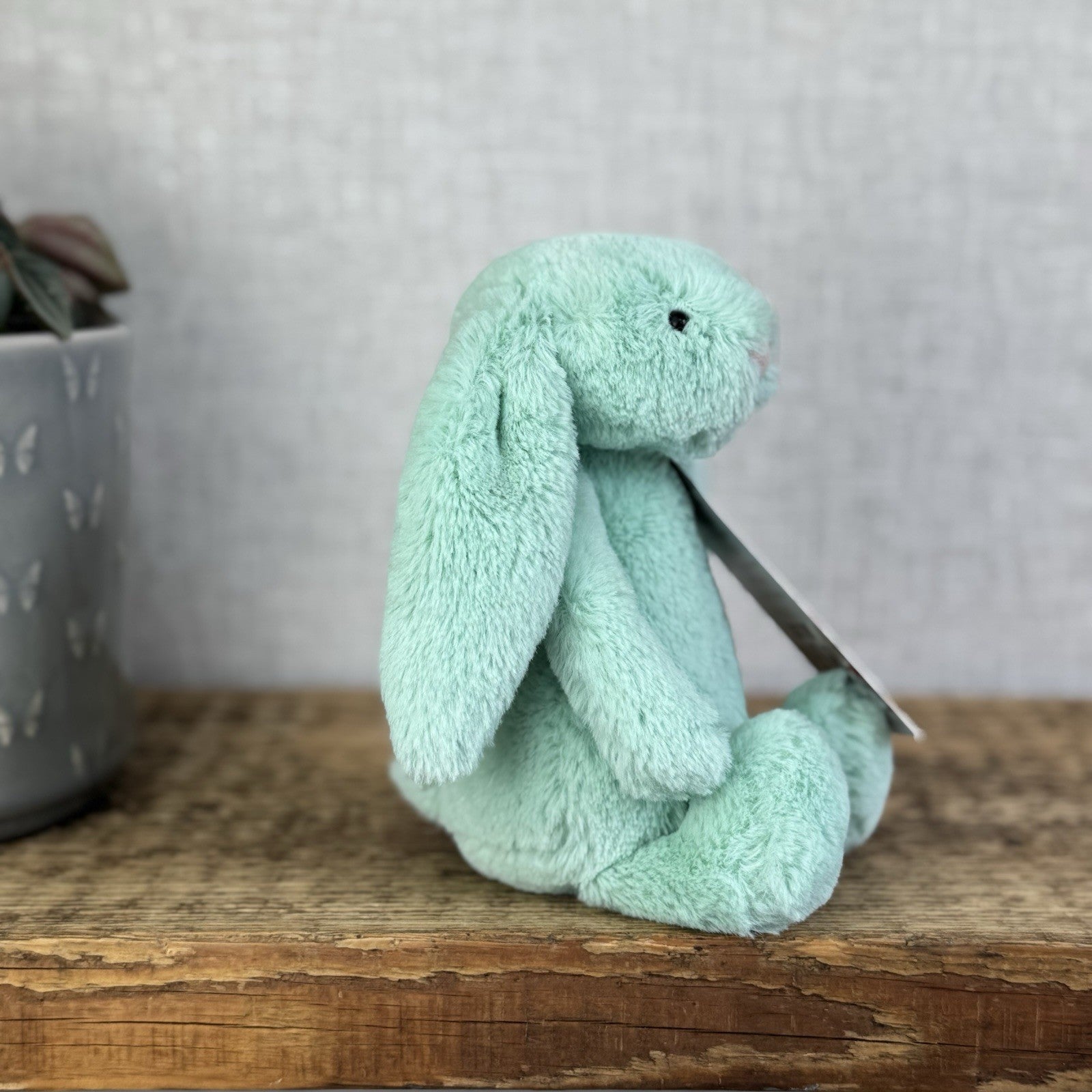 Jellycat Small Bashful Mint Bunny - Green Small Bashful Rabbit Rare, Retired 8"