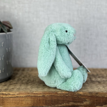 Jellycat Small Bashful Mint Bunny - Green Small Bashful Rabbit Rare, Retired 8"
