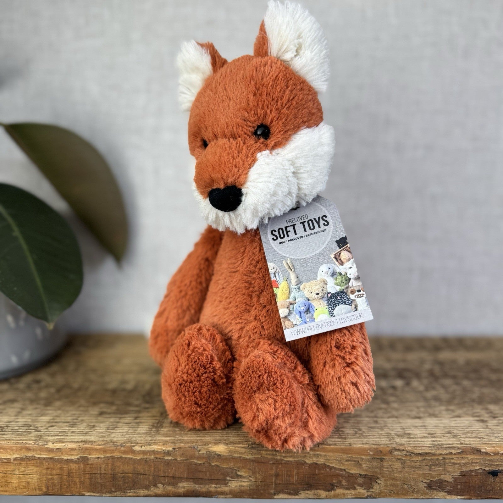 Jellycat Medium Bashful Fox Cub - Orange Fox Beanie Plush Retired 12” (#2)