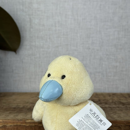 Tatty Teddy - Tiny Beanie Diva Canary Partial Tag New - Small Duckling Plush Toy