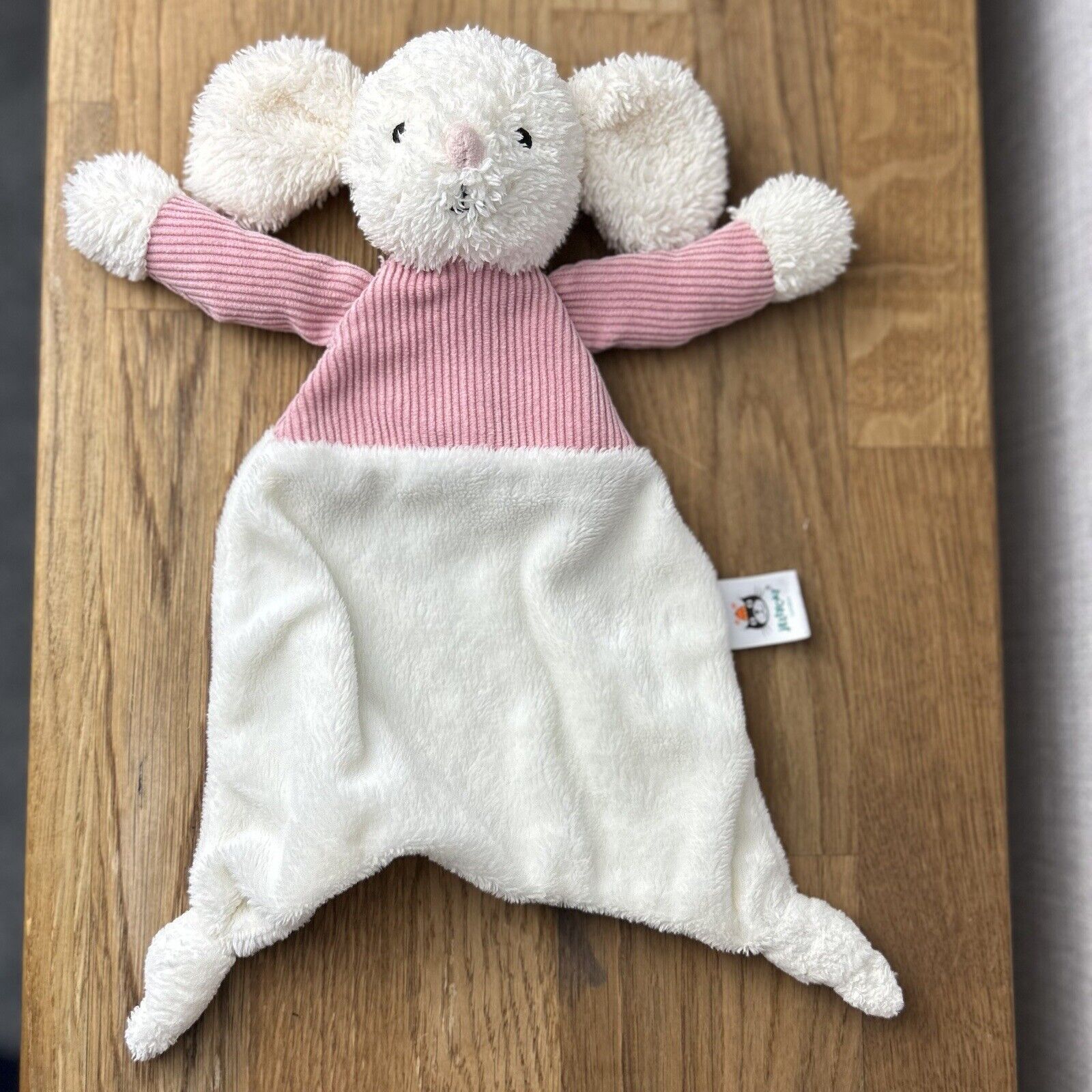 Jellycat Jumble Mouse Comforter - Pink Cream Soft Soother Toy Blankie - Soothe