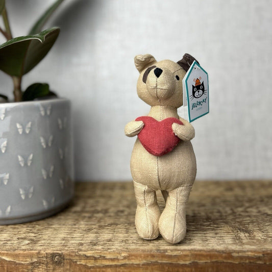 Jellycat Mini Messenger Dog - Dog With A Heart Tiny Small Gift - New With Tags