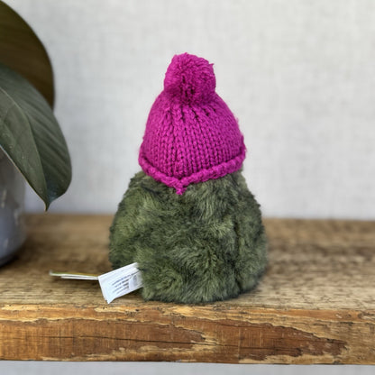 Jellycat Fuscia Cozi Amuseable Avocado - Purple Bobble Hat Plush Soft Toy New 6”