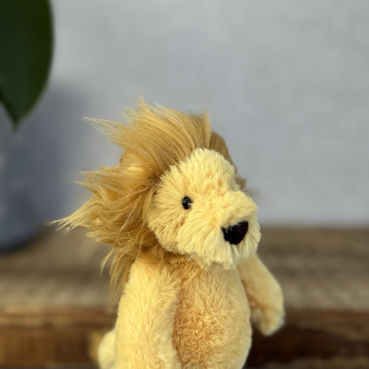 Jellycat Baby Bashful Lion - Tiny Mini Lion Soft Toy Pocket Pal Beanie Rare 5”