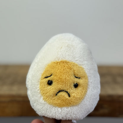Jellycat Sorry Boiled Egg Soft Toy - Rare & Retired Sad Egg Plush Collectible 5"