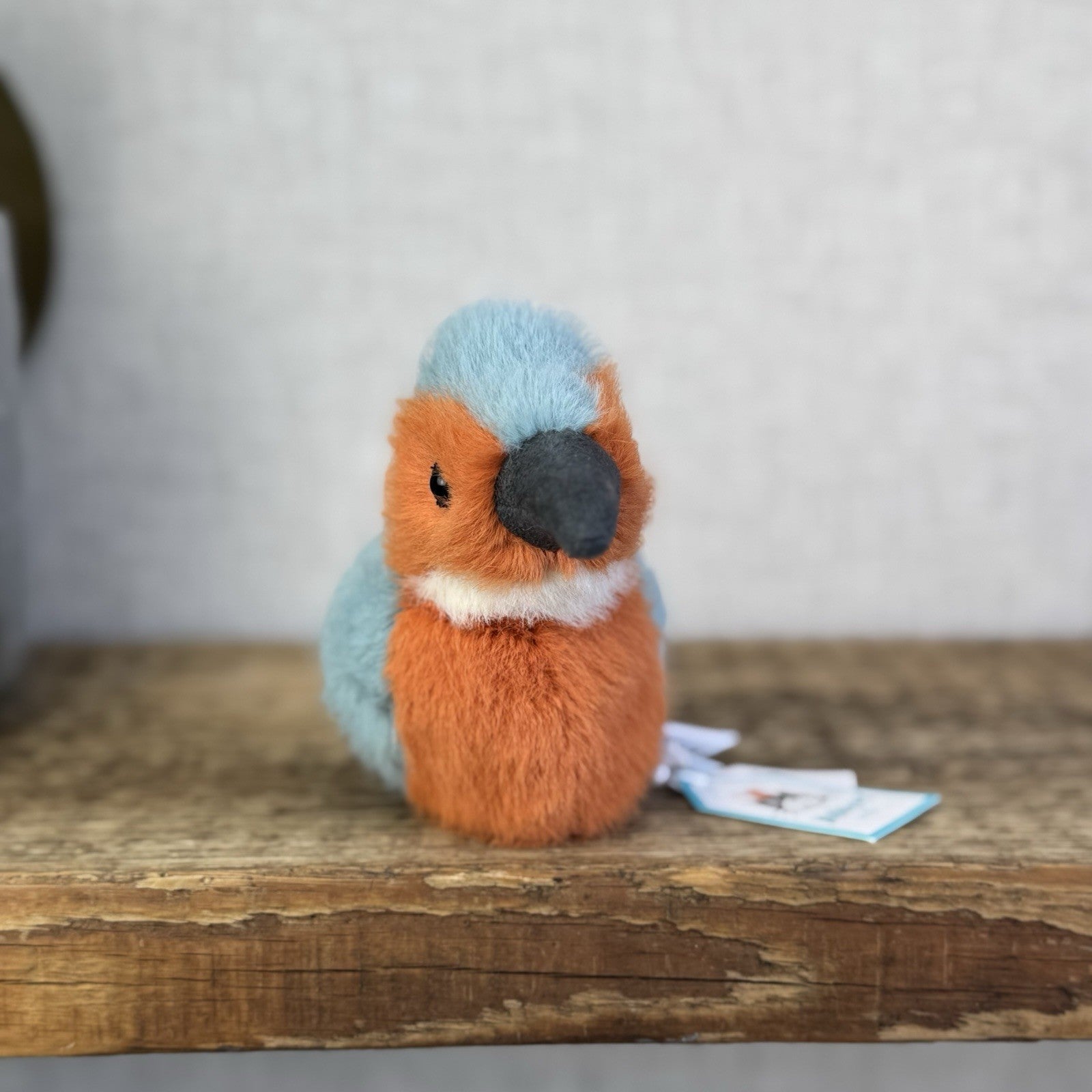 Jellycat Birdling Kingfisher - Small Fluffy Beanie Bird Plush Pocket Pal Tags 5"