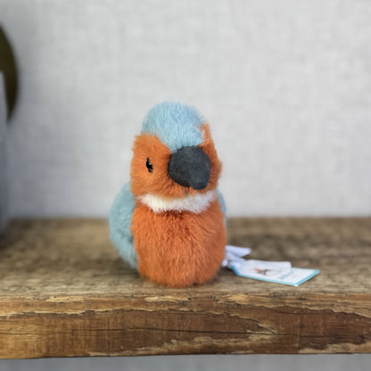 Jellycat Birdling Kingfisher - Small Fluffy Beanie Bird Plush Pocket Pal Tags 5"