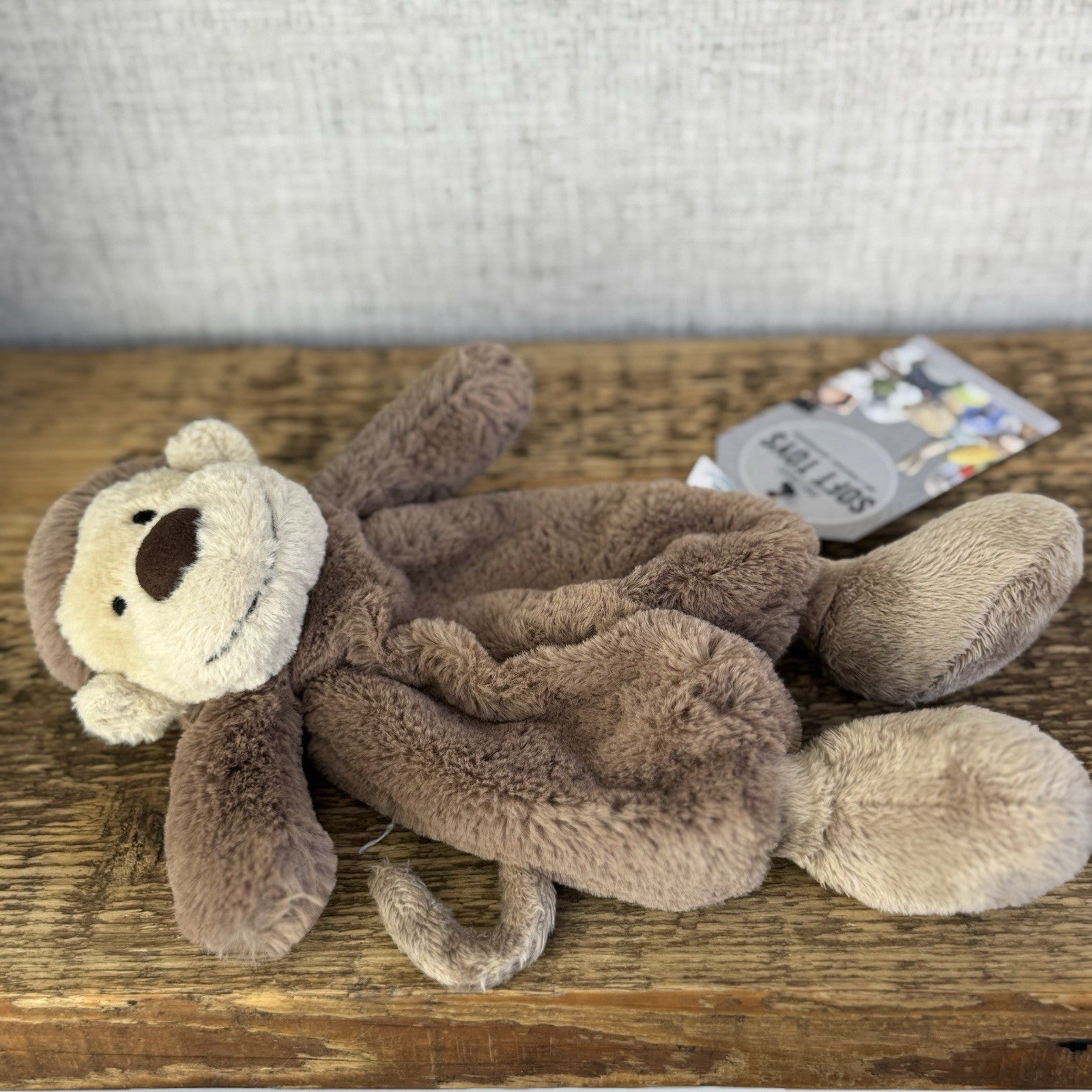 Jellycat Bashful Monkey Soother - Boubou Soft Comforter Baby Soft toy 9”