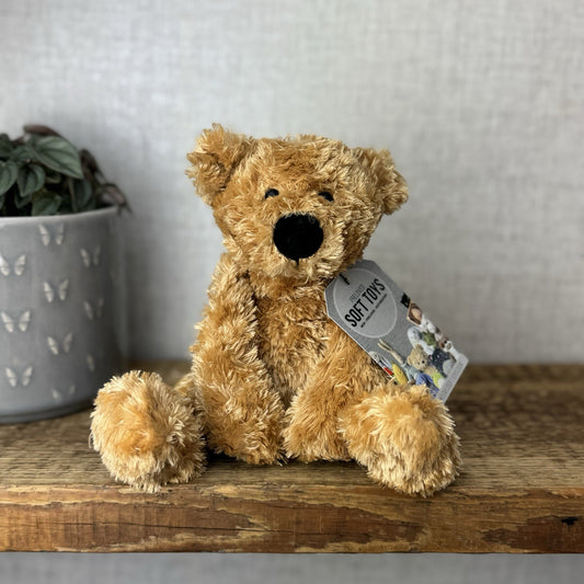 Jellycat  Tumbler Bear - Golden Scruffy Bunglie Style Bear Beanie Plush 10” NWOT
