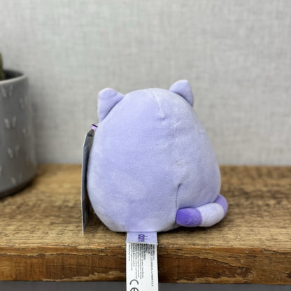 Squishmallow Claires Exclusive Jingles Purple/White Cat Squish Small 5"