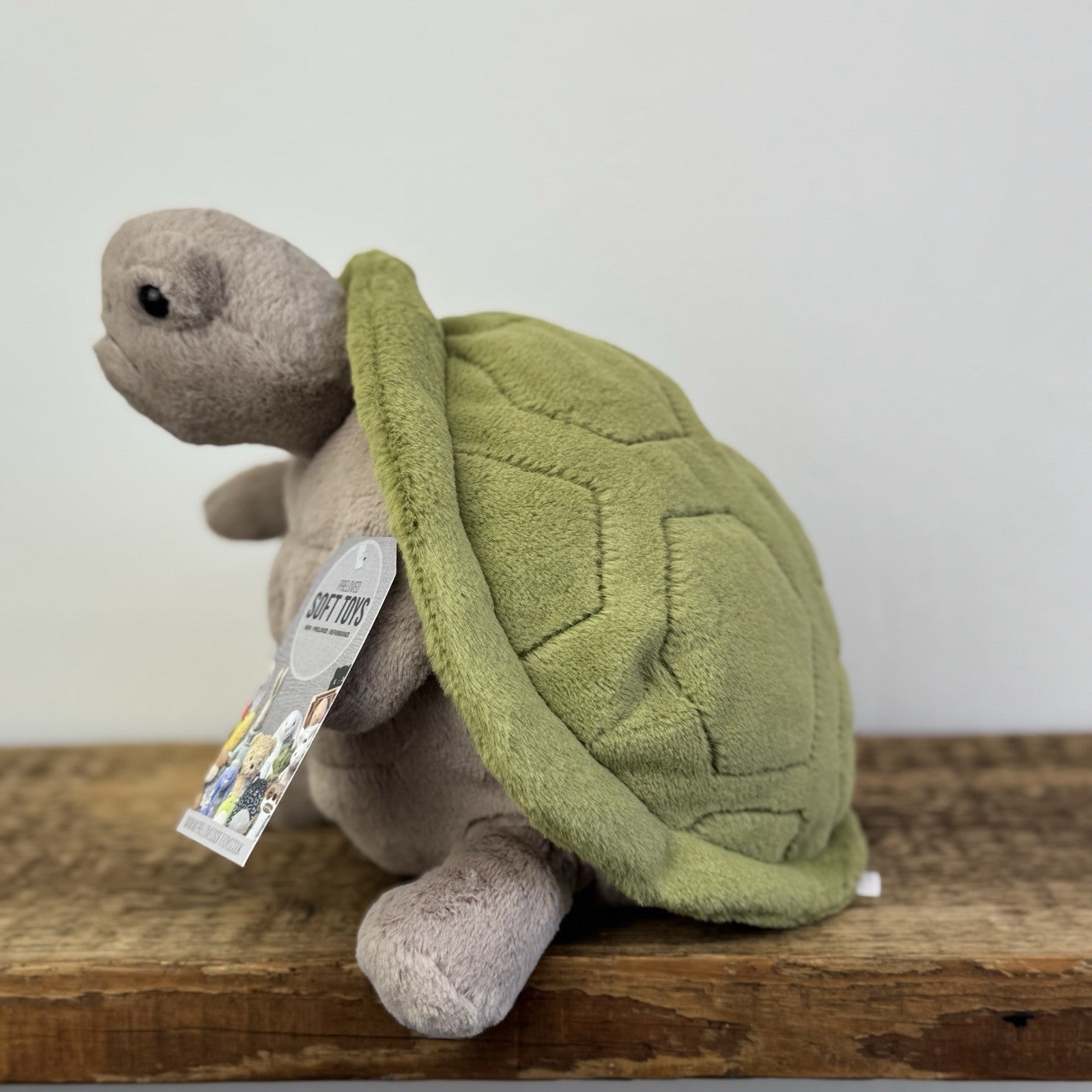 Jellycat Timmy Turtle - Grumpy Turtle Soft Toy Beanie Sad Face Turtle 10"