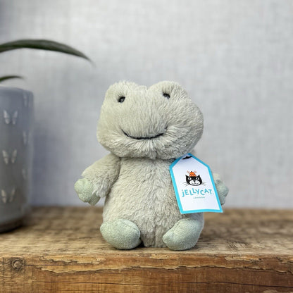 Jellycat Nippit Frog - New With Tags - Small Pale Green Standing Frog Beanie 5”