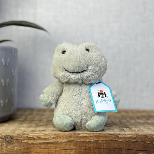 Jellycat Nippit Frog - New With Tags - Small Pale Green Standing Frog Beanie 5”