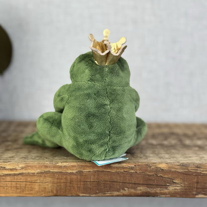 Jellycat Little Frederick Green Frog Prince Gold Crown - New With Tags 