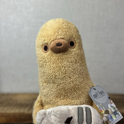 Gund Pusheen Cat - Pusheen With Sloth - Large Sloth Gund Plush Retired 16"