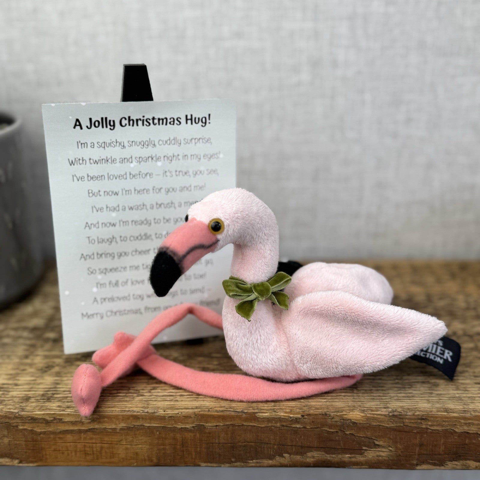 Ark Premier Pink Flamingo Beanie Bird - Christmas Gift Soft Toy Wrapped & Ready
