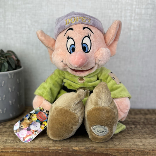 Disney Store Stamped Dopey Dwarf - Snow White Official Beanbag Plush With Tags