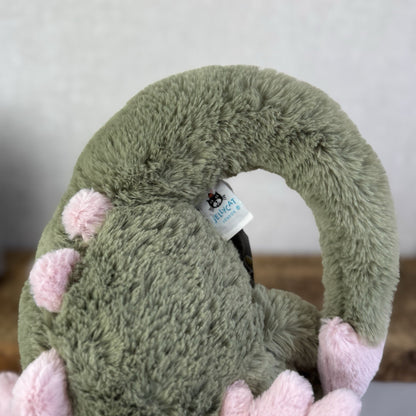 Jellycat Malachy Dragon - Green / Pink Plush Large Jellycat Dragon NWOT 18"