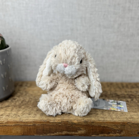 Jellycat Yummy Bunny Beige Rabbit - Mini Beanie Rabbit Retired 5”
