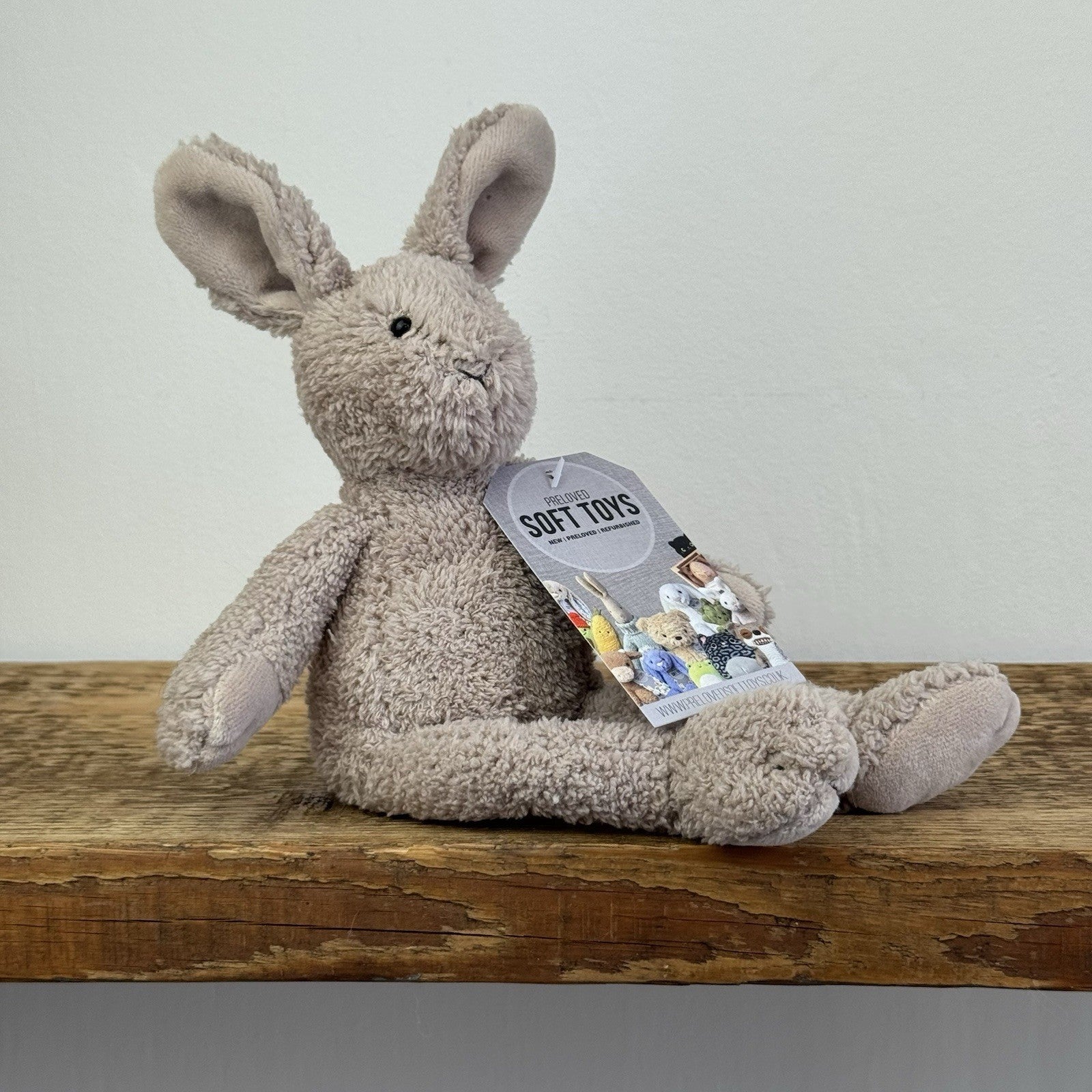 Jellycat Lil Slackajack Bunny - Tiny Vintage Mini Bunny Plush Beanie Soft Toy 8”