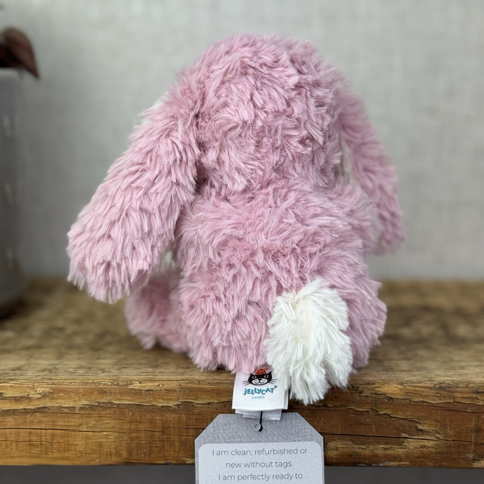 Jellycat Yummy Bunny Tulip - New Without Tags Small Pink Beanie Rabbit Plush 5"