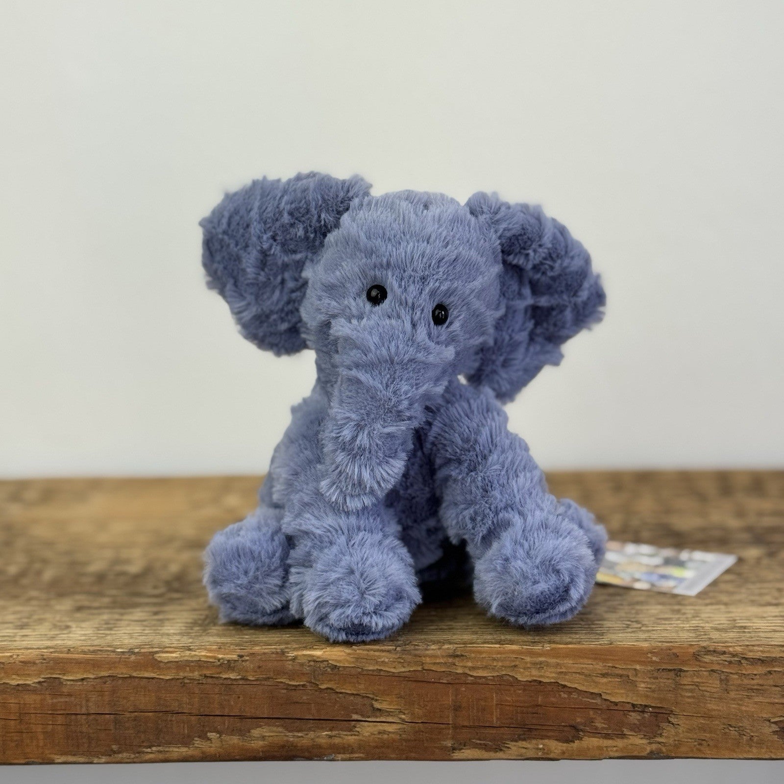 Jellycat Tiny Fuddlewuddle Elephant - Blue Soft Toy Retired Beanie 5"