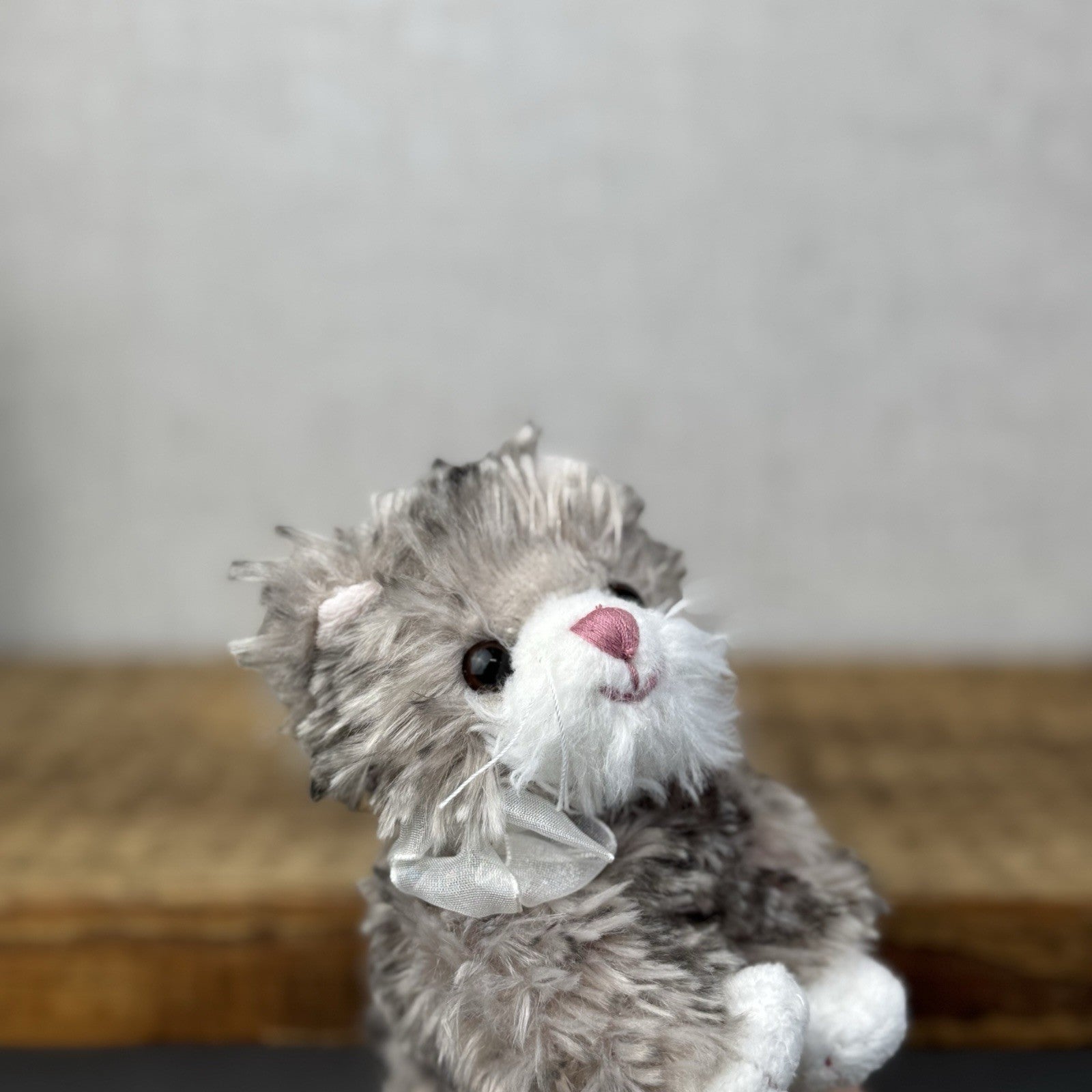 Bukowski Bears Little Kitty - Maciek Kitten Miniature Grey Tabby Cat Beanie 6"