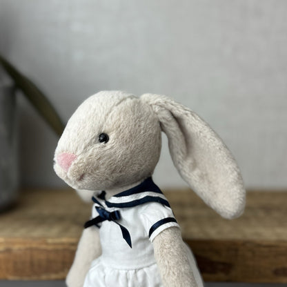 Jellycat Sailing Lottie Bunny  - Bunny In Sailor Dress Retired - Small 10"