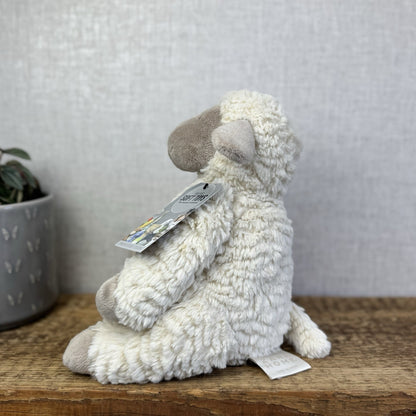 Jellycat Medium Fuddles Sheep Lamb Textured Zara Edition Soft Toy Beanie 12"