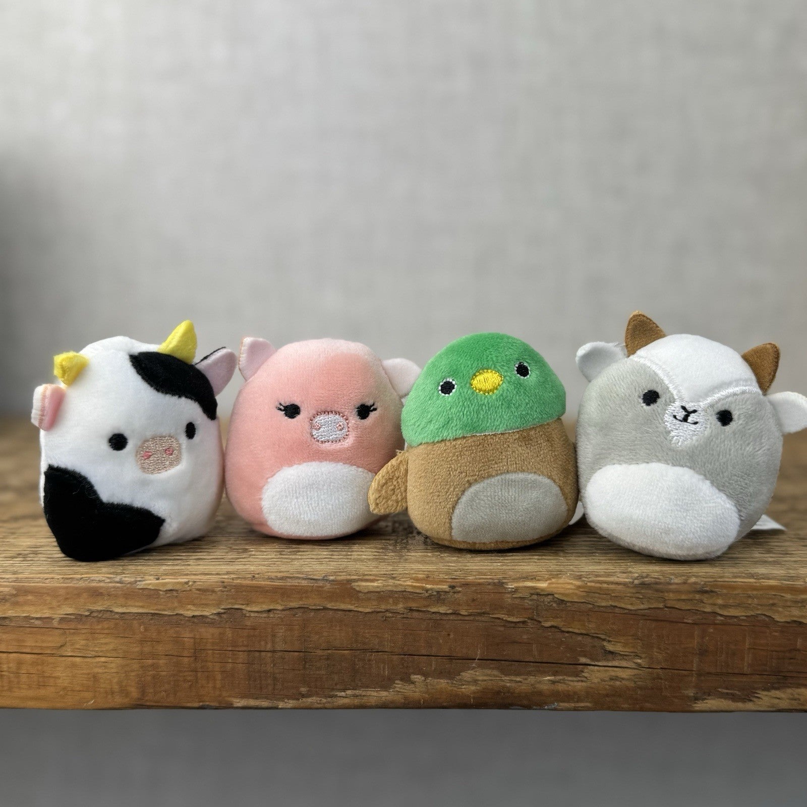 Squishmallow Squishville - Farm Squad (Goat,Pig,Cow&Duck) Bundle Mini 
